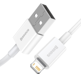 Kabel BASEUS Superior USB-A-Lightning 1m (biały) - 3
