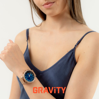 Smartwatch Gravity Różowe Złoto Pasek i Bransoleta GT5-5 - 3