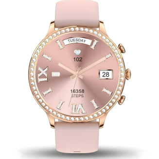 Smartwatch Gravity Różowe Złoto Pasek i Bransoleta GT5-5 - 8