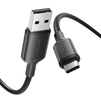 Kabel USB 2.0 A do USB-C 3A Vention CTQBH 2M (czarny) - 2