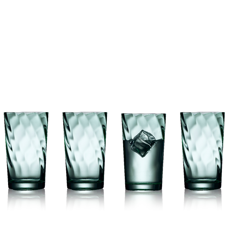 Szklanki do wody Lyngby Glas Vienna Green 400 ml - 4 szt.