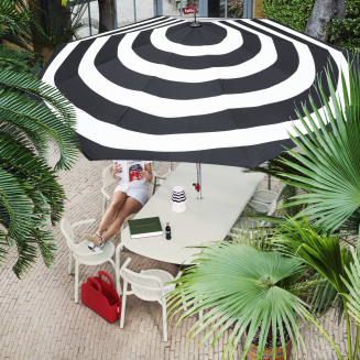 Parasol słoneczny Fatboy Stripesol Anthracite ø 350 cm - 4