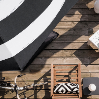 Fatboy Stripesol Anthracite sun umbrella ø 350 cm - 2