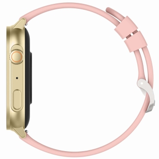 Smartwatch Gravity GT15-7 Różowy Pasek Silikonowy + Złota Bransoleta - 6