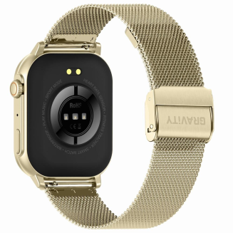 Smartwatch Gravity GT15-7 Różowy Pasek Silikonowy + Złota Bransoleta - 7