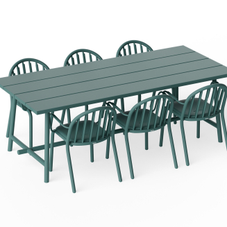 Stół ogrodowy Fatboy Fred's Table Dark Sage 220x100x76 cm - 8