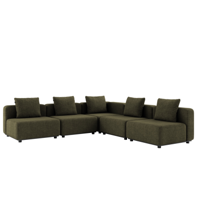 Sofa ogrodowa SACKit Cobana Lounge Corner Sofa Kirra Olive