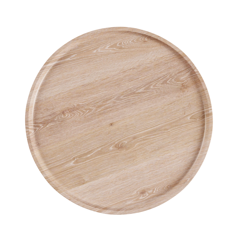 SACKit Serving Tray white stained oak pouf