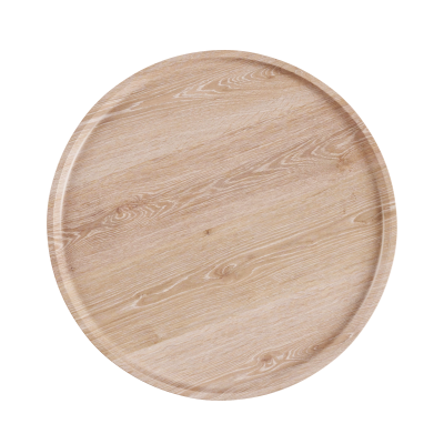 SACKit Serving Tray white stained oak pouf