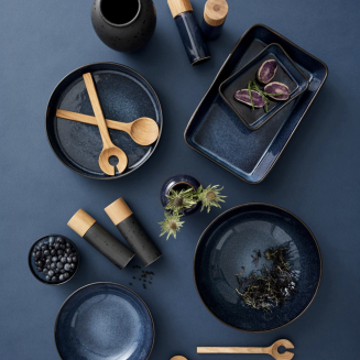  Bitz Black Dark blue pasta plate 20 cm - 4