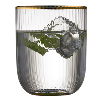 Szklanki do wody Lyngby Glass Palermo Gold 4 szt. - 3
