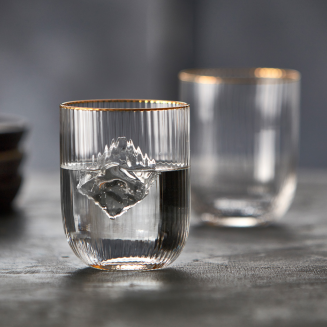 Szklanki do wody Lyngby Glass Palermo Gold 4 szt. - 5