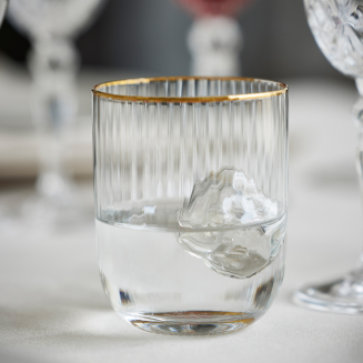 Szklanki do wody Lyngby Glass Palermo Gold 4 szt. - 7