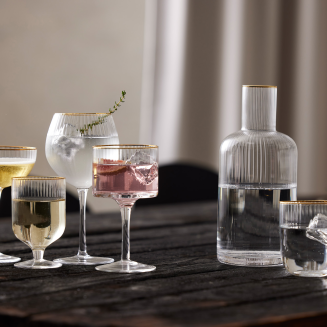 Szklanki do wody Lyngby Glass Palermo Gold 4 szt. - 8