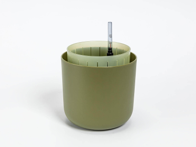 PLASTIA TOLITA AIR Donica samonawadniająca okrągła 16 cm zielony