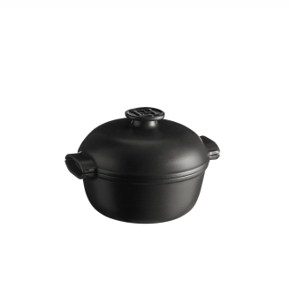 Garnek ceramiczny na indukcję Emile Henry Delight 2 l czarny - 3