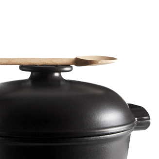 Garnek ceramiczny na indukcję Emile Henry Delight 2 l czarny - 5