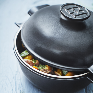 Garnek ceramiczny na indukcję Emile Henry Delight 2 l czarny - 10