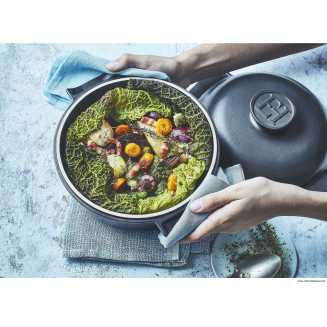 Garnek ceramiczny na indukcję Emile Henry Delight 2 l czarny - 11