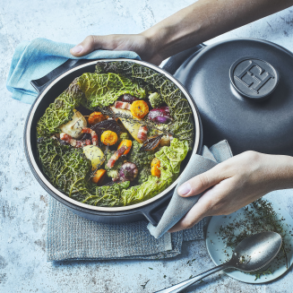 Garnek ceramiczny na indukcję Emile Henry Delight 2 l czarny - 12