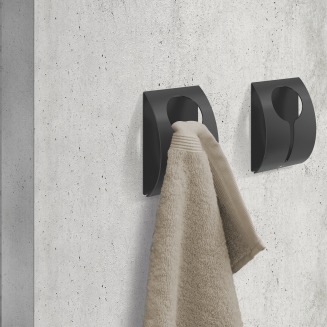 Wieszaczek na ręczniki Zack Peco czarny - 2