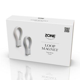 Haczyki ścienne magnetyczne Zone Denmark Loop Soft Grey 2 szt. - 3