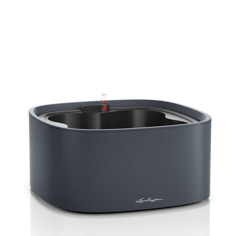  Lechuza Pila Color plant bowl, gray