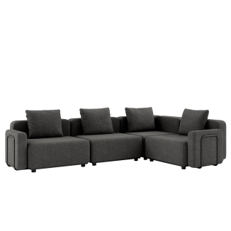  SACKit Cobana Lounge Sofa 4 Seater Grey - 6