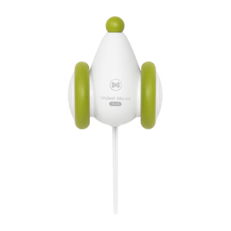Interaktywna zabawka dla kotów Cheerble Wicked Mouse PLUS (zielono-biała) - 2