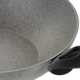 Wok granitowy indukcyjny z 2 uchwytami i pokrywką Ballarini Ferrara - 36 cm - 3