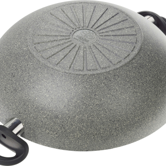 Wok granitowy indukcyjny z 2 uchwytami i pokrywką Ballarini Ferrara - 36 cm - 4