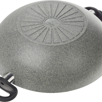 Wok granitowy indukcyjny z 2 uchwytami i pokrywką Ballarini Ferrara - 36 cm - 4