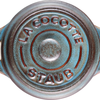 Staub Mini Cocotte Okrągły, 4 szt. - 200 ml, Antyczny turkusowy - 3