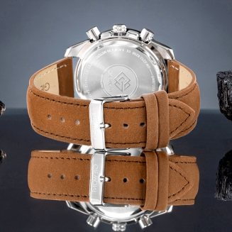 Zegarek Męski Giewont Chronograph Sapphire Brązowo Niebieski GW8720-A2 - 6