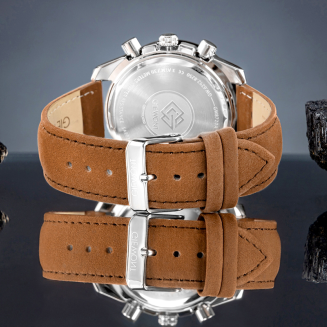 Zegarek Męski Giewont Chronograph Sapphire Brązowo Niebieski GW8720-A2 - 6