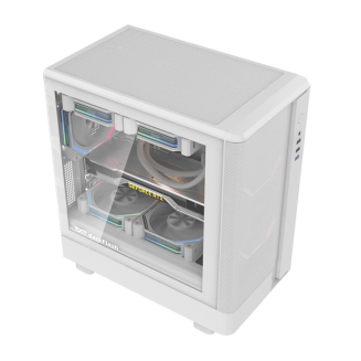  DARKFLASH DB330M Mesh Computer Case (White) - 5