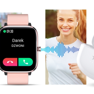 Słuchawki bezprzewodowe GIEWONT RealSound PRO ANC ENC GWS800-2 Białe - 11