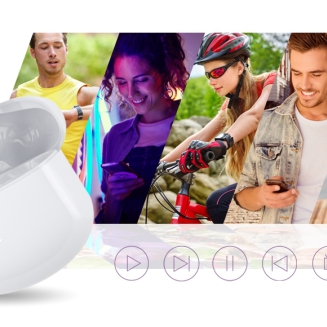 Słuchawki bezprzewodowe GIEWONT RealSound PRO ANC ENC GWS800-2 Białe - 12