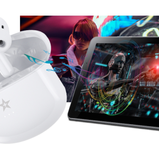 Słuchawki bezprzewodowe GIEWONT RealSound PRO ANC ENC GWS800-2 Białe - 16