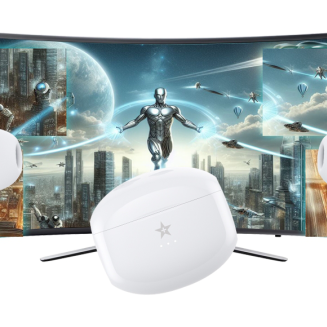 Słuchawki bezprzewodowe GIEWONT RealSound PRO ANC ENC GWS800-2 Białe - 17