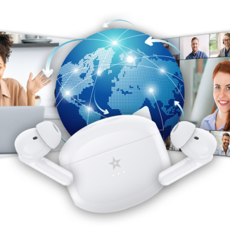 Słuchawki bezprzewodowe GIEWONT RealSound PRO ANC ENC GWS800-2 Białe - 18