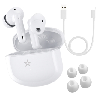 Słuchawki bezprzewodowe GIEWONT RealSound PRO ANC ENC GWS800-2 Białe - 3