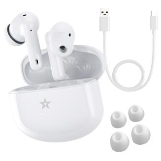 Słuchawki bezprzewodowe GIEWONT RealSound PRO ANC ENC GWS800-2 Białe - 3