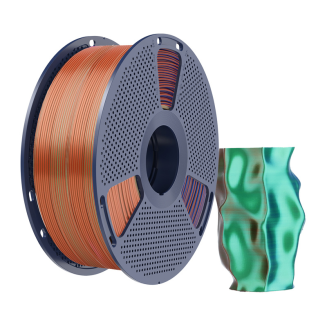  Filament SUNLU PLA+ Silk Tri-Color 1.75mm 1kg (orange-blue-green) - 2