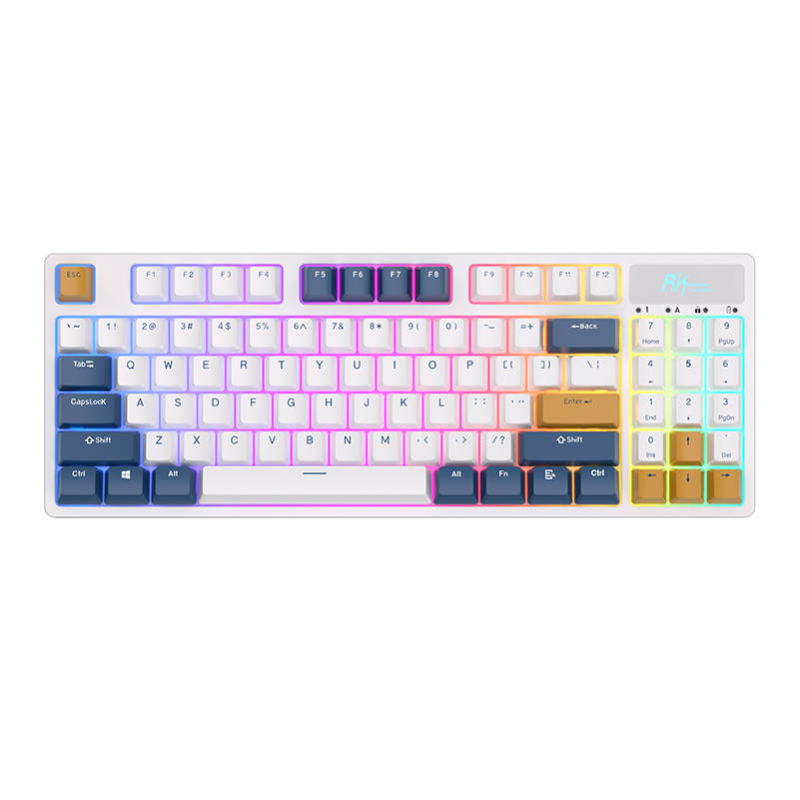 Bezprzewodowa klawiatura mechaniczna Royal Kludge RK89 RGB, Lemon switch (biała) (QWERTY)
