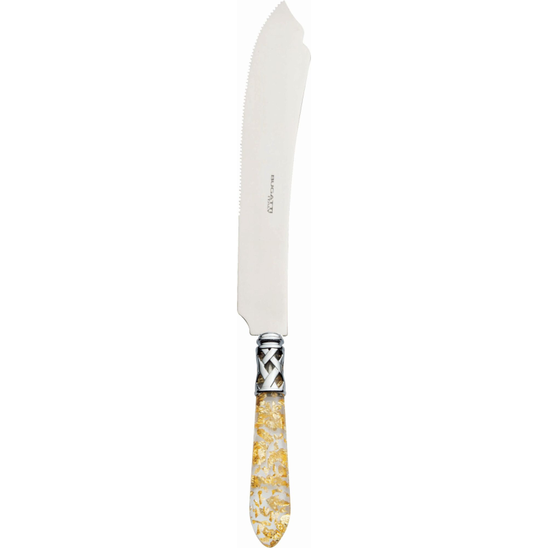 Nóż do ciasta Casa Bugatti Aladdin Gold/Steel