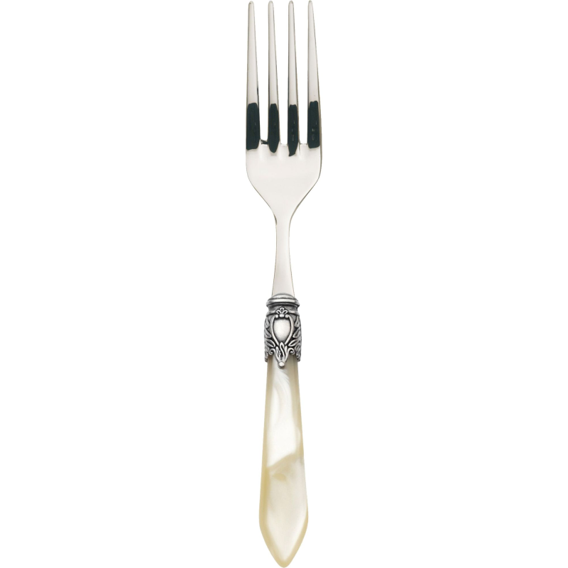 Widelec do serwowania Casa Bugatti Oxford Ivory/Old Silver