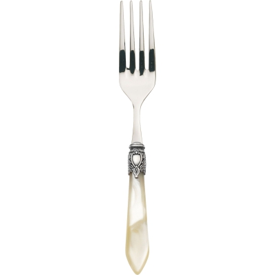 Widelec do serwowania Casa Bugatti Oxford Ivory/Old Silver 