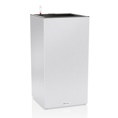 Donica Lechuza Canto Stone 40 LED kolumna biały kwarcowy