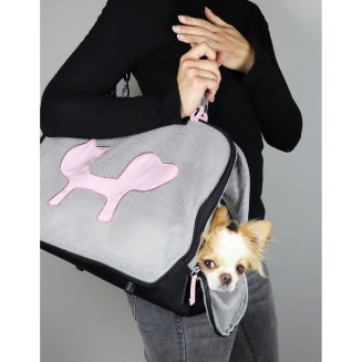 Torba | transporter United Pets czarno-różowa - 9